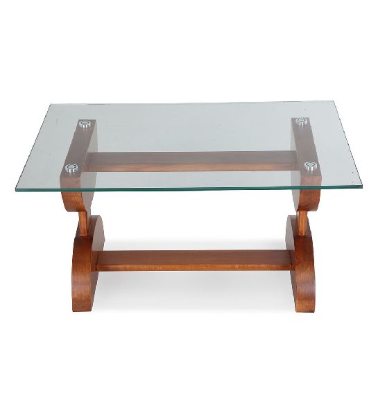 Rectangular Polished Wooden Center Table, Pattern : Plain