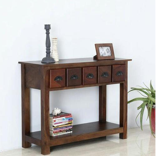 Painted Wooden Console Table, Color : Brown