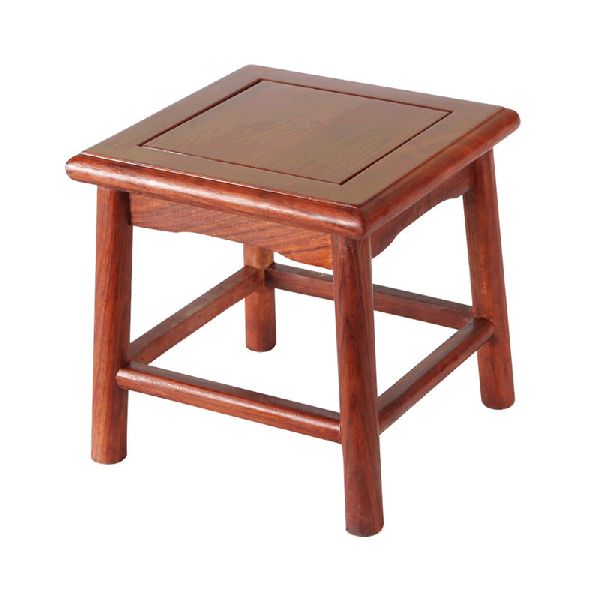 Polished Wooden Stool, for Home, Pattern : Plain