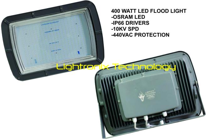 400 WATT LED FLOOD LIGHT-BACK CHOKE, for Garden, Home, Malls, Market, Shop, Certification : CE Certified