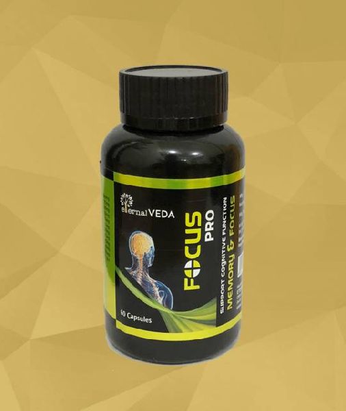 EternalVeda FocusPro Support Cognitive Function Capsules, Shelf Life : 2 Years