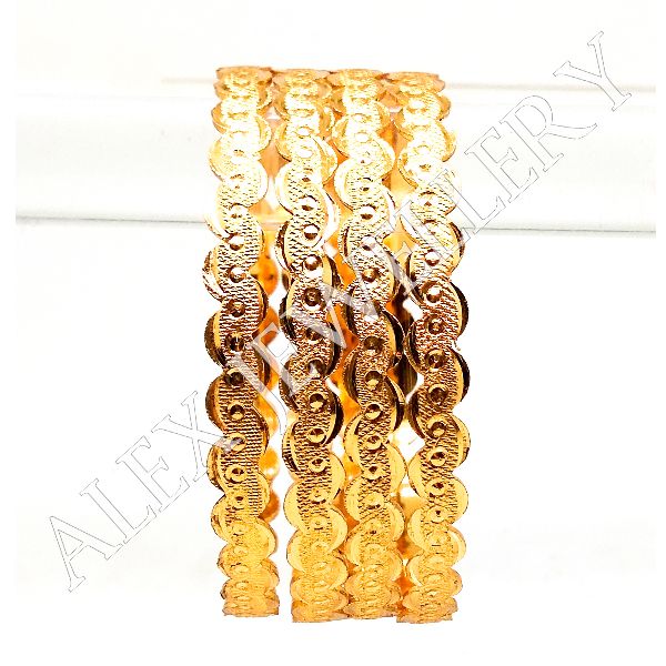 Gold Plated Shagun Bangle, Occasion : Anniversary, Casual Wear, Gift, Party, Party Wear, Wedding