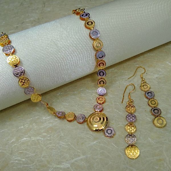 Immitation Jewellery Two-Tone Necklace Set