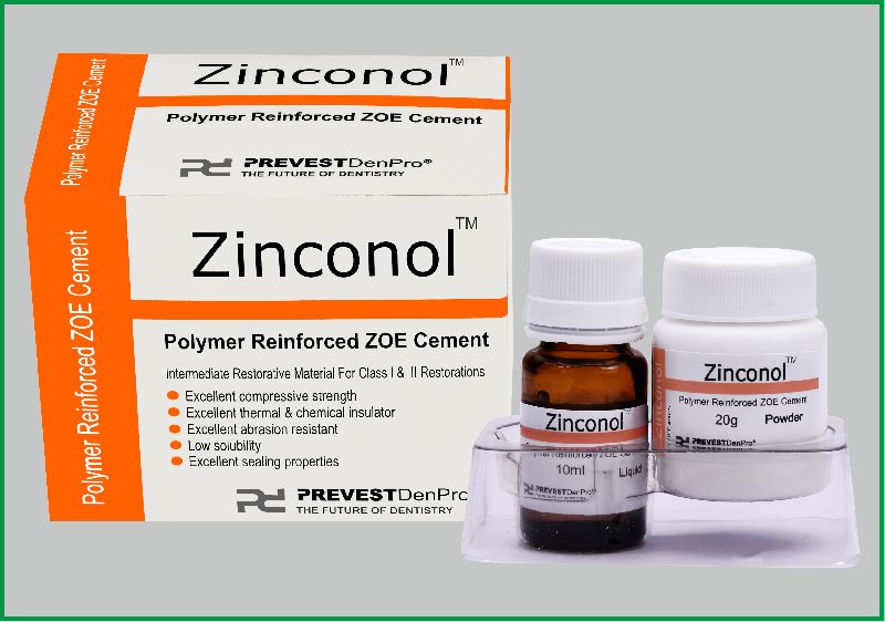 zinconol zinc oxide dental cement