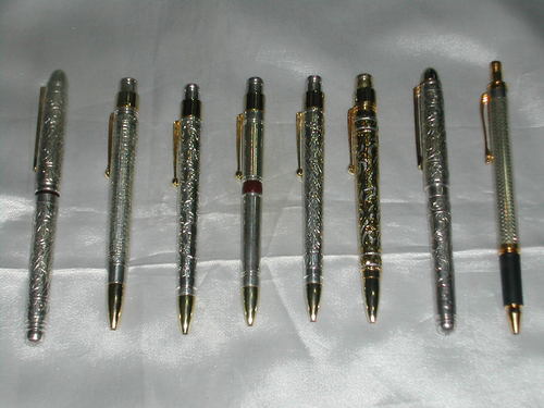 Silver Pen Set, Style : Anitque