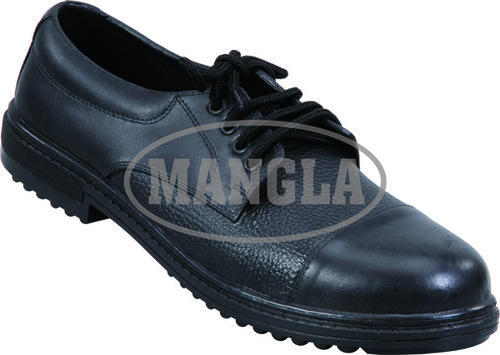 Leather Black Safety Shoe