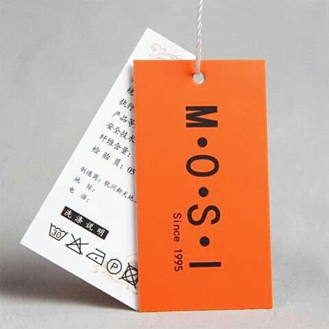 Plain Paper Hang Tag for Garment Use