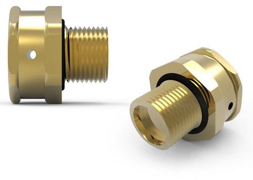 Round Threaded Pipe Fittings, Color : Golden