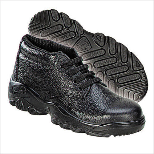 Leather Black Safety Shoes, Gender : Unisex
