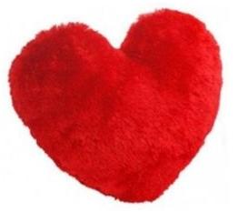 Red Cotton Heart Pillow