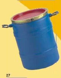 35 Ltrs Round Full Open Mouth Barrel With C Shape Metal Ring