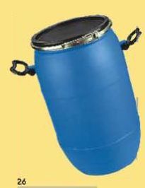 35 Ltrs Round Barrel With U Shape Metal Ring