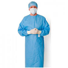 Non Woven Gown, for Clinical, Hospital, Size : Free Size