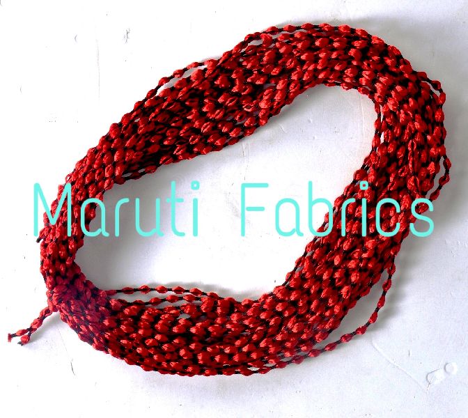 Polyester Black Common Damru Dori, for Decoration, Hand Band, Locket, Packing, Rappelling, Temple