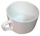 White Plastic Cup, Pattern : Plain