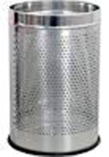 Round Stainless Steel Perforated Dustbin, for Commercial, Residential
