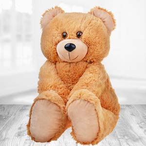 Synthetic Leather 2 Feet Teddy Bear, for Baby Playing, Gifting, Pattern : Plain