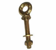 Rectangular Polished Brass Eye Bolts, for Fittings, Feature : Accuracy Durable