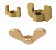 Hexagonal Brass Wing Nuts, Feature : Light Weight, Sturdy Construction
