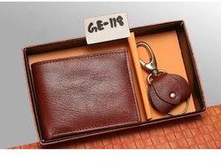 Plain men leather wallet, Packaging Type : Box