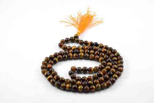 Tiger Eye Beads Rosary, Color : Yellow-Golden to Brown