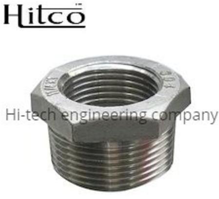 Hitco Hexagonal Polished Stainless Steel Bushing, Material Grade : 304