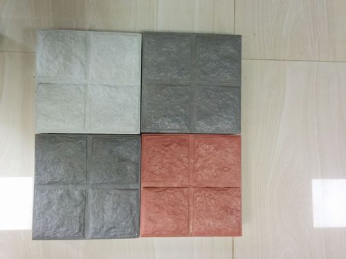 Square Concrete Paver Block, Color : Gray, Black, Red