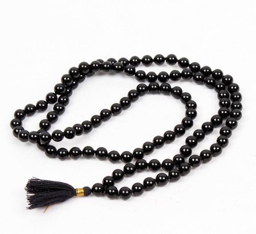 Black Rutile Beads Mala, for Jewelry