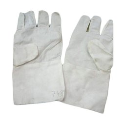 White Cotton Safety Hand Gloves