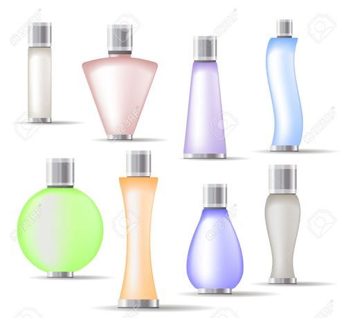 Perfume Bottles, Pattern : Plain, Shape : Rectangular, Round, Square at ...