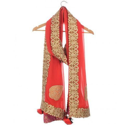 Embroidered fancy dupatta, Feature : Comfortable, Impeccable Finish