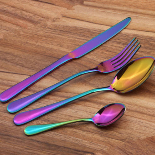 Rainbow Plated Cutlery