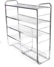 Stainless Steel Storage Rack, Color : Silver