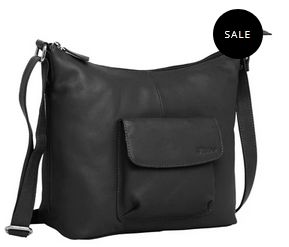 Ladies Black Leather Tote Bag, Size : Standard