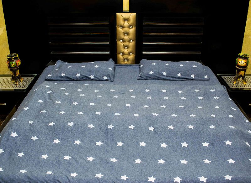 Cotton Printed Bed Cover, for Home, Hotel, Technics : Handloom