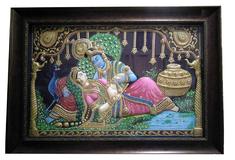 Radha Krishna Tanjore Painting