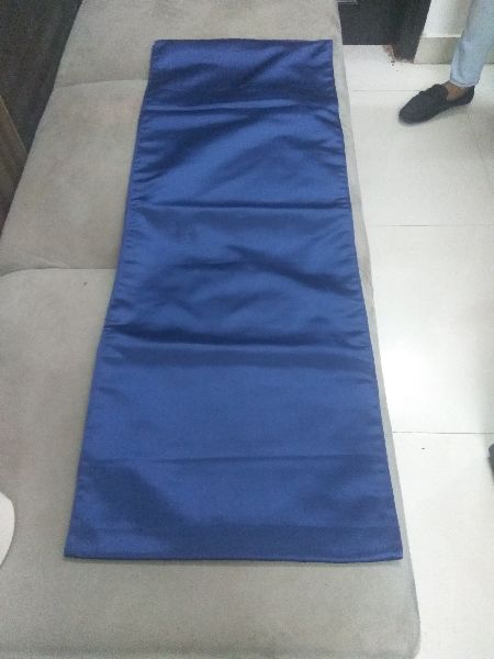 Silk Plain Blue Bed Runner, Size : Standard