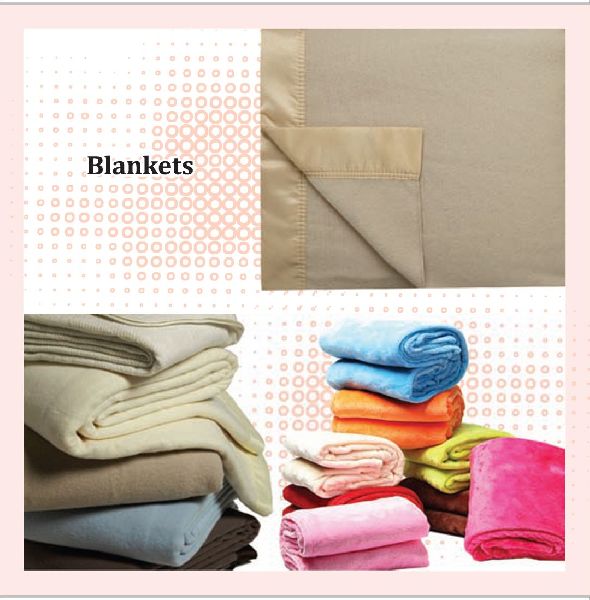 Cotton Plain Hotel Blankets, Size : Standard