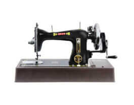 Metal Usha Champion Sewing Machine, Color : Black