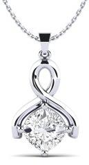 Silver Solitaire Pendant, Occasion : Party Wear, Casual Wear