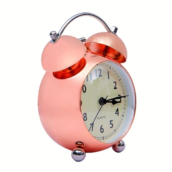 Plastic Copper Rose Alarm Clock, Size : Standard