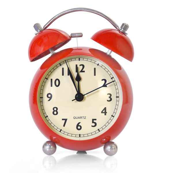 Plastic Red Alarm Clock, Size : Standard