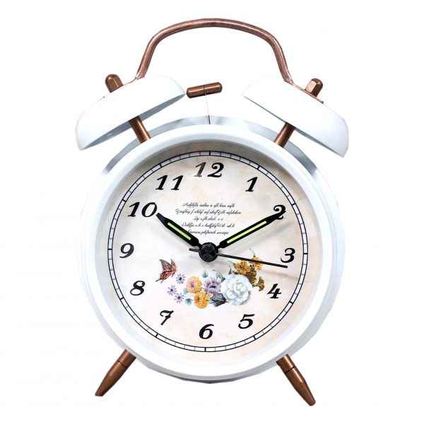 Plastic White Alarm Clock, Size : Standard