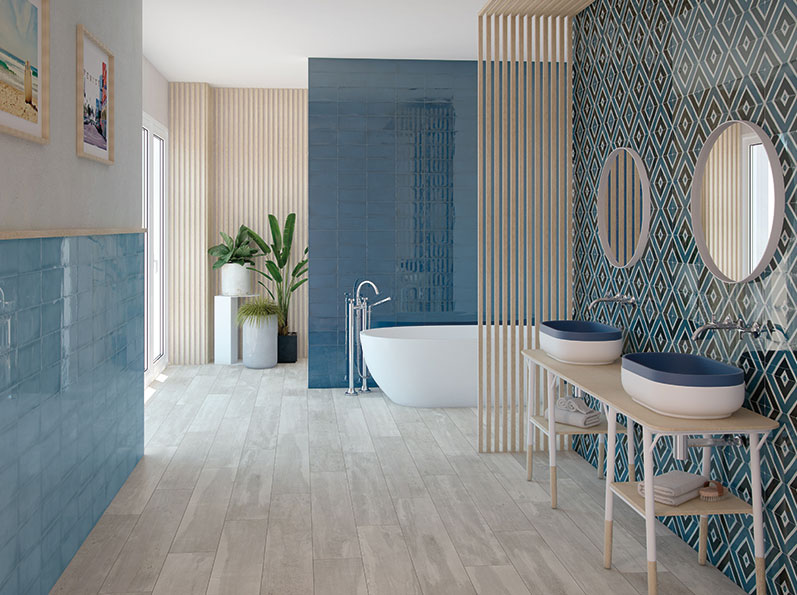 Ceramic Bathroom Tiles Color Blue, Ceramic Bathroom Tiles