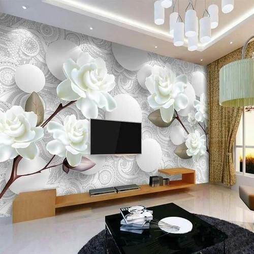 White Designer Living Room Wallpaper - ScaleWork Exim LLP, Surat, Gujarat