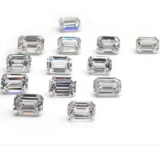 Polished Emerald Cut Diamond, for Jewellery Use, Size : Standard