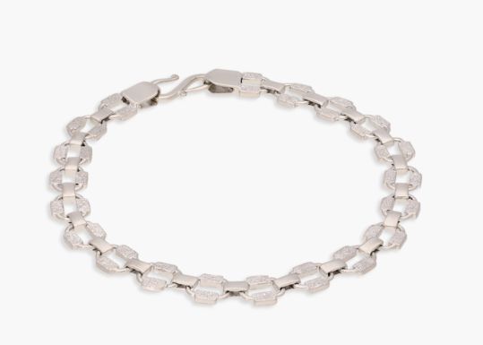 Round Platinum Bracelet, Gender : Women's