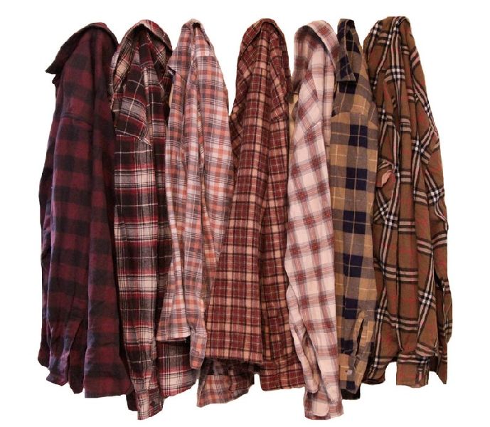 Cotton Distressed Oversize Flannel Shirt