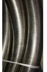 Galvanized Steel Exhaust Flexible Pipe, Color : Metallic