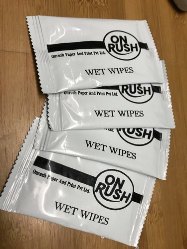 Cotton Wet Wipes, for Cleaning, Color : White
